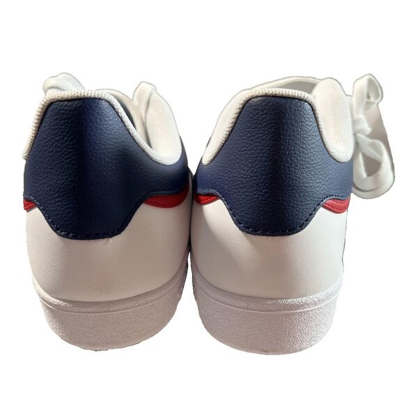 Adidas Hoops 4.0 Shoes Mens Size 11.5 White Navy Red Low Top Sneaker NEW JQ9986 - Picture 8 of 10